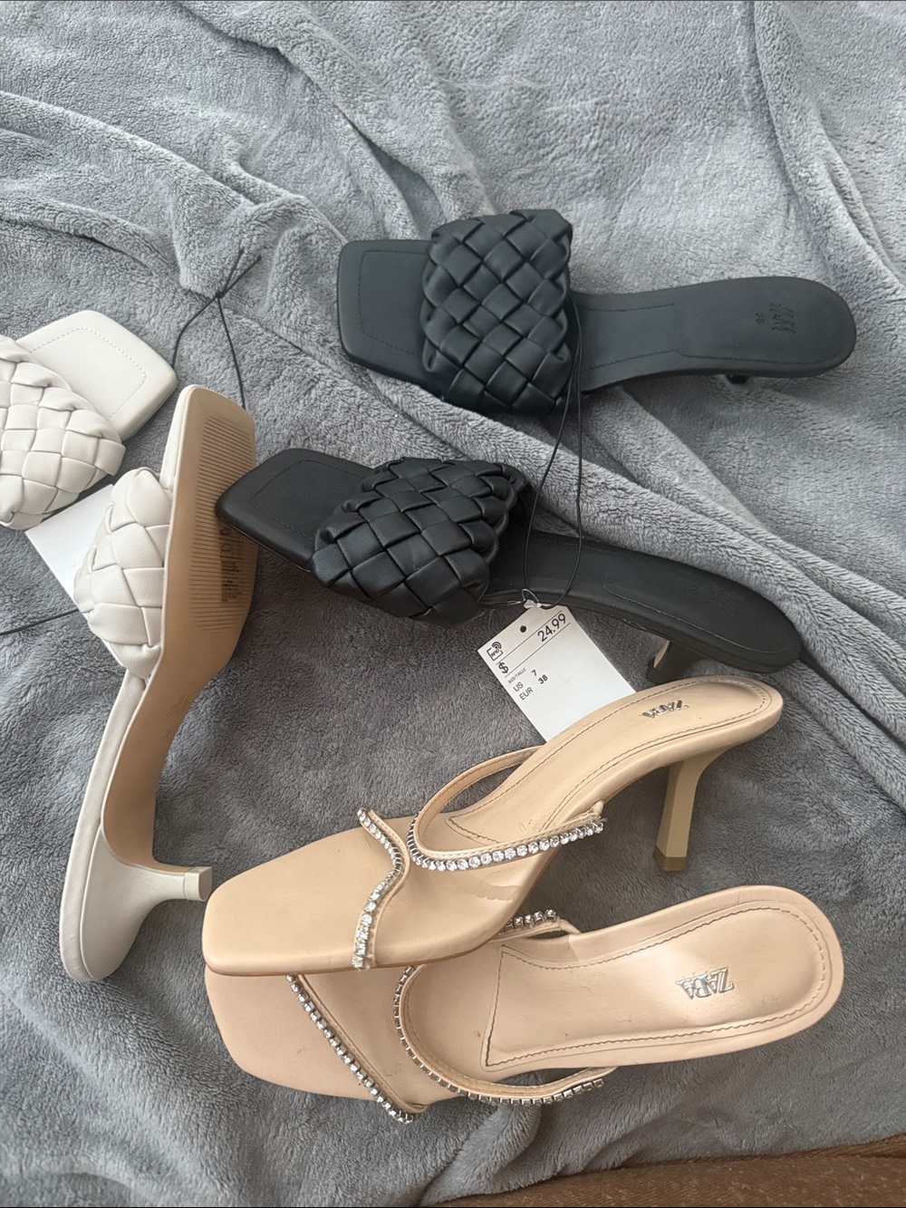 Zara & H&M Kitten Heel Sandals Bundle. View 3